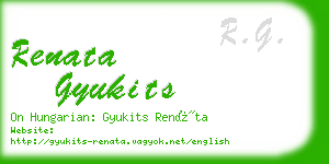 renata gyukits business card